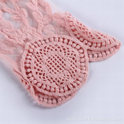 pink wrap beachwear women beach cover dress
